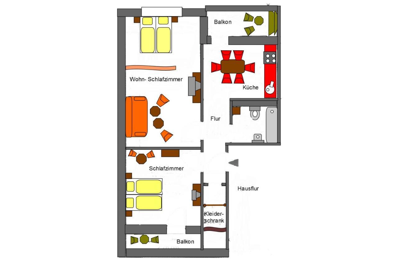 H&H Apartments Im Herzen Der Stadt Teilweise Mit Balkon Ruhig Zentral Modern Mit Kueche Greifswald Ngoại thất bức ảnh